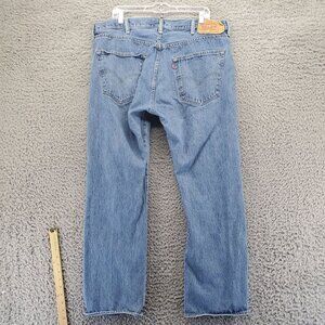 Levis Jeans Mens 40x30 Blue 501 Original Straight Fit 100% Cotton